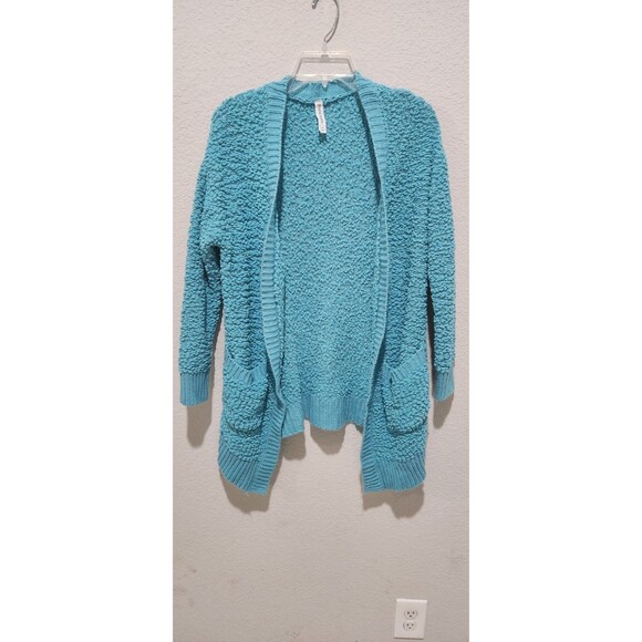 Zenana Outfitters Sweaters - Zenana Premium Cardigan Popcorn Sweater Soft Pockets Womens Size S